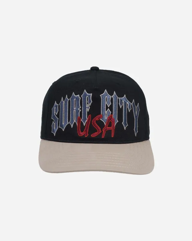 Lost ENTERPRISES Surf City Strapback - BLACK/GREY sold by Sun Diego Boardshops