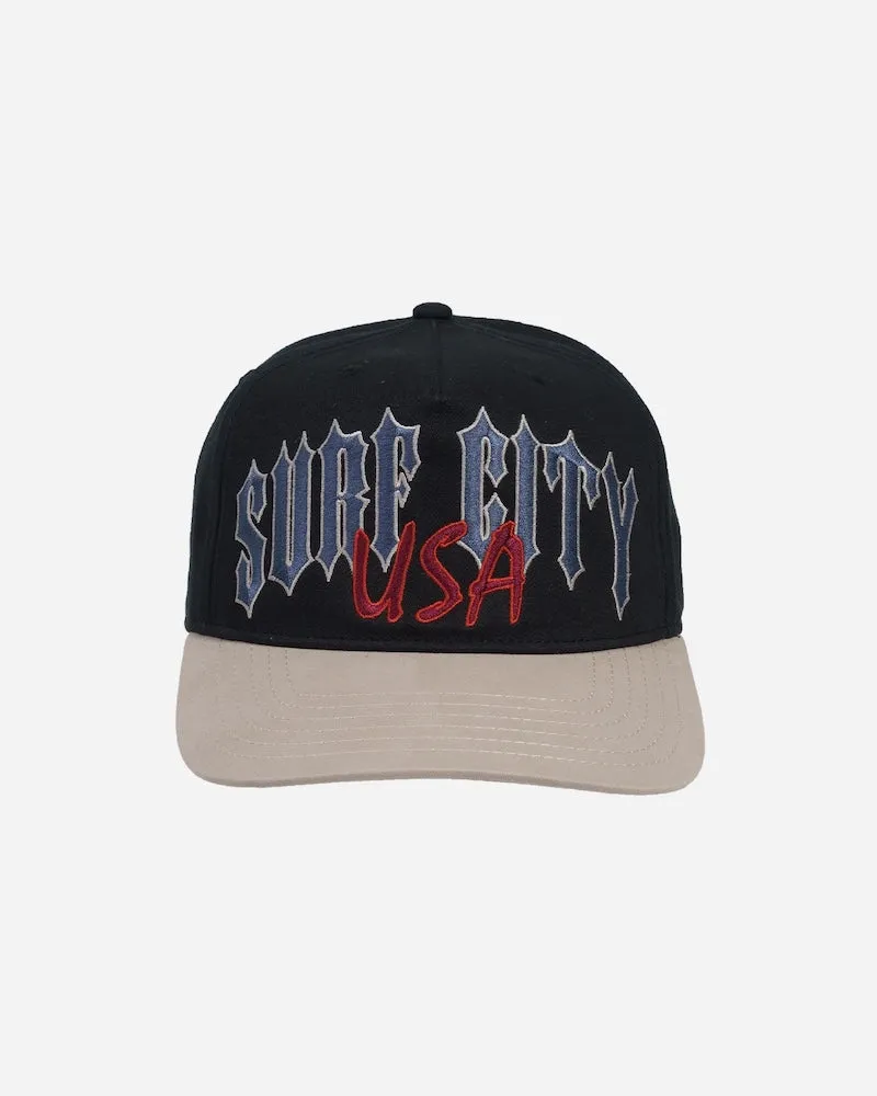 Lost ENTERPRISES Surf City Strapback - BLACK/GREY sold by Sun Diego Boardshops
