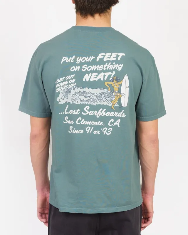 Lost ENTERPRISES Neat Boxy Tee - STORMY BLUE sold by Sun Diego Boardshops