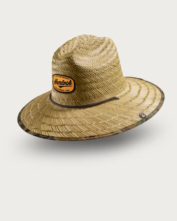 Hemlock UPF 50+ Lifeguard Straw Hat - CAMO sold by Sun Diego Boardshops product image thumbnail 2
