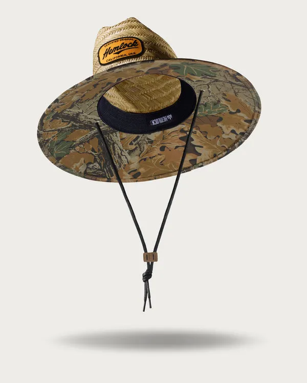 Hemlock UPF 50+ Lifeguard Straw Hat - CAMO sold by Sun Diego Boardshops