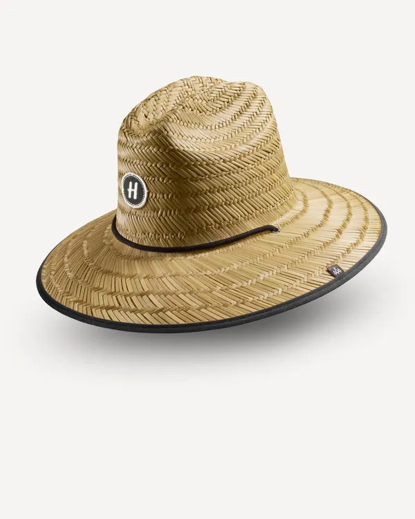 Hemlock UPF 50+ Lifeguard Straw Hat - SOLID BLACK sold by Sun Diego Boardshops product image thumbnail 2