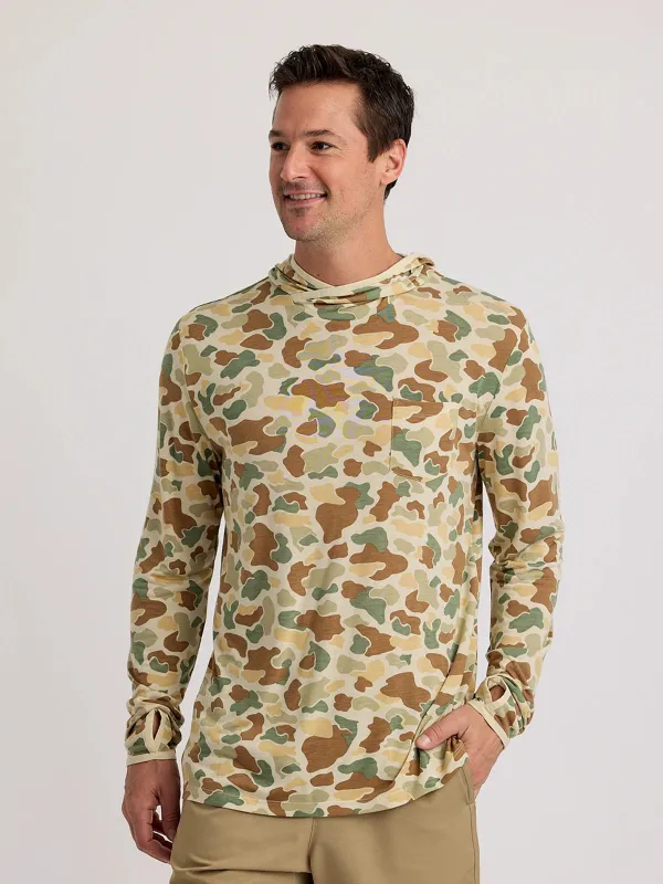 Free Fly Men's Bamboo Lightweight Hoodie - VINTAGE CAMO sold by Sun Diego Boardshops