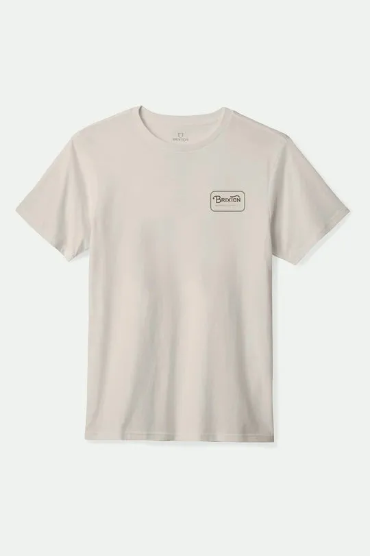 Brixton Grade S/S Standard T-Shirt - CREAM/DARK BROWN/WASHED OLIVE sold by Sun Diego Boardshops product image thumbnail 2