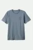 Brixton Oath V S/S Standard T-Shirt - BASALT sold by Sun Diego Boardshops