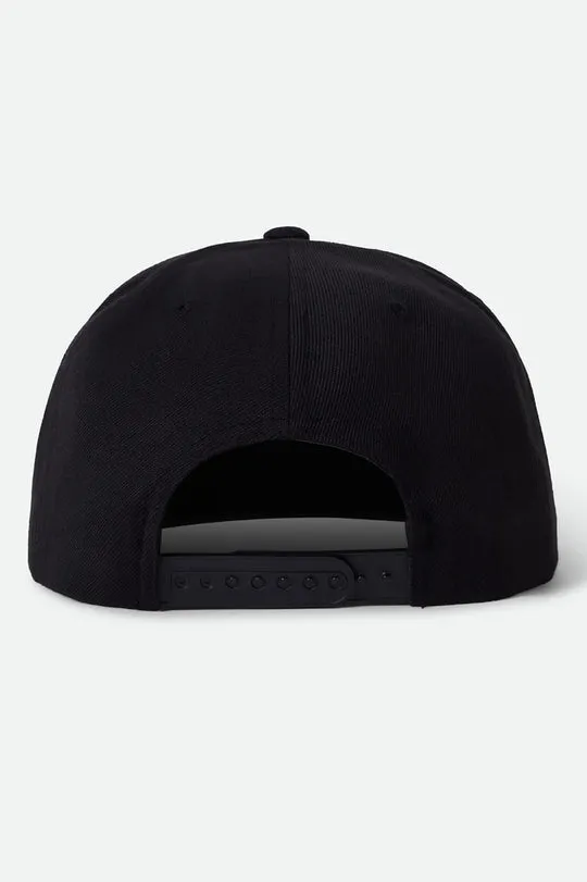 Brixton Roller Snapback - BLACK sold by Sun Diego Boardshops product image thumbnail 2