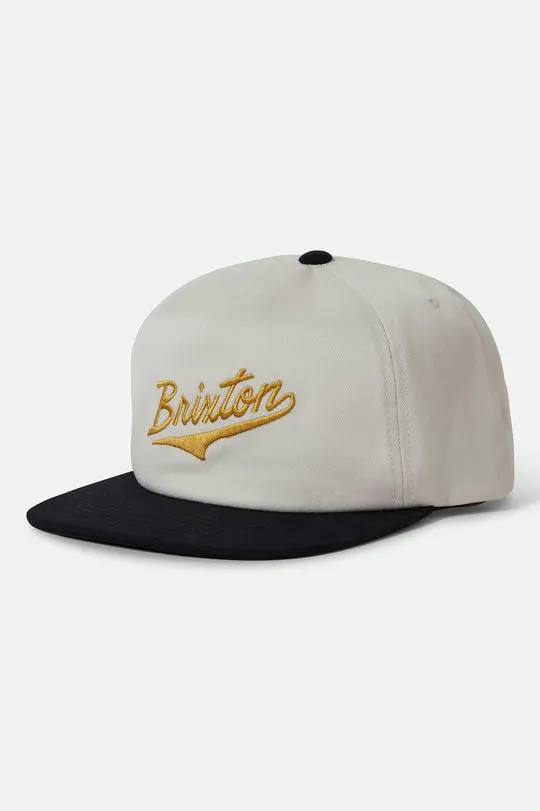 Brixton The League Snapback - BLACK/OFF WHITE sold by Sun Diego Boardshops