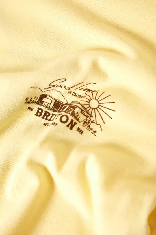 Brixton Good Times Fitted Crew T-Shirt - PANNA COTTA sold by Sun Diego Boardshops product image thumbnail 3