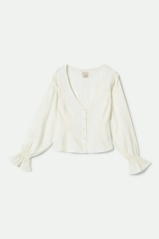 Brixton The Meadow Blouse - OFF WHITE sold by Sun Diego Boardshops product image thumbnail 3