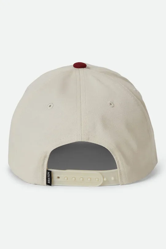 Brixton Women's Save A Horse Netplus Snapback - CRIMSON/OFF WHITE sold by Sun Diego Boardshops product image thumbnail 2