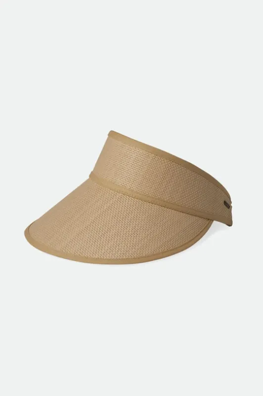 Brixton Newport Straw Visor - NATURAL/NATURAL sold by Sun Diego Boardshops