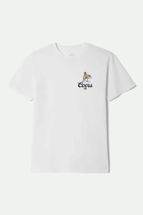 Brixton Coors Roam S/S Standard T-Shirt - WHITE sold by Sun Diego Boardshops product image thumbnail 2