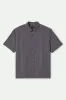 Brixton CRU Micro Plaid Relaxed S/S Shirt - WASHED NAVY sold by Sun Diego Boardshops