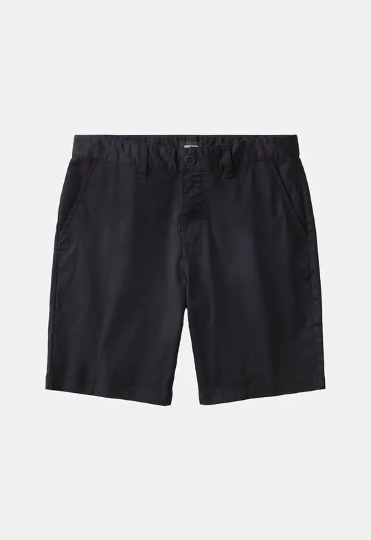 Brixton Choice 9" Chino Short - BLACK sold by Sun Diego Boardshops