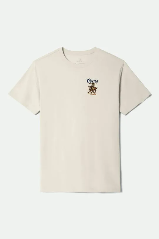 Brixton Coors Bound S/S Standard T-Shirt - CREAM sold by Sun Diego Boardshops product image thumbnail 2