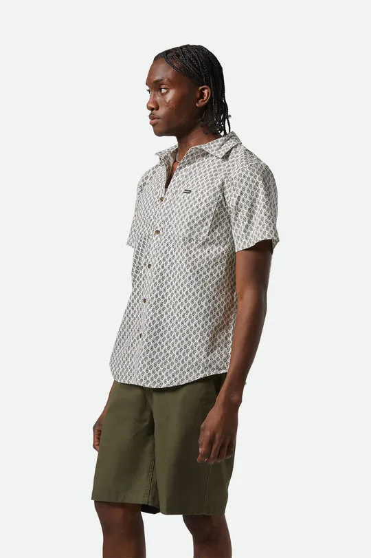 Brixton Charter Print S/S Shirt - OFF WHITE/PAISLEY sold by Sun Diego Boardshops product image thumbnail 2