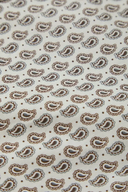 Brixton Charter Print S/S Shirt - OFF WHITE/PAISLEY sold by Sun Diego Boardshops product image thumbnail 4