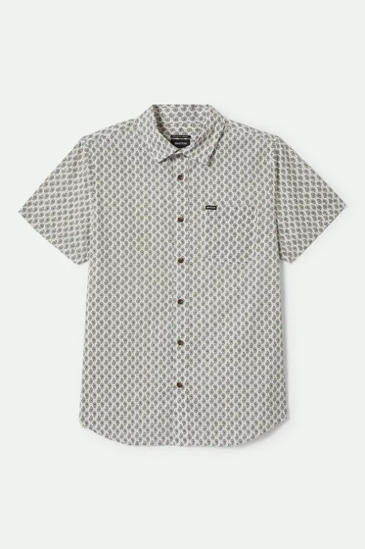 Brixton Charter Print S/S Shirt - OFF WHITE/PAISLEY sold by Sun Diego Boardshops