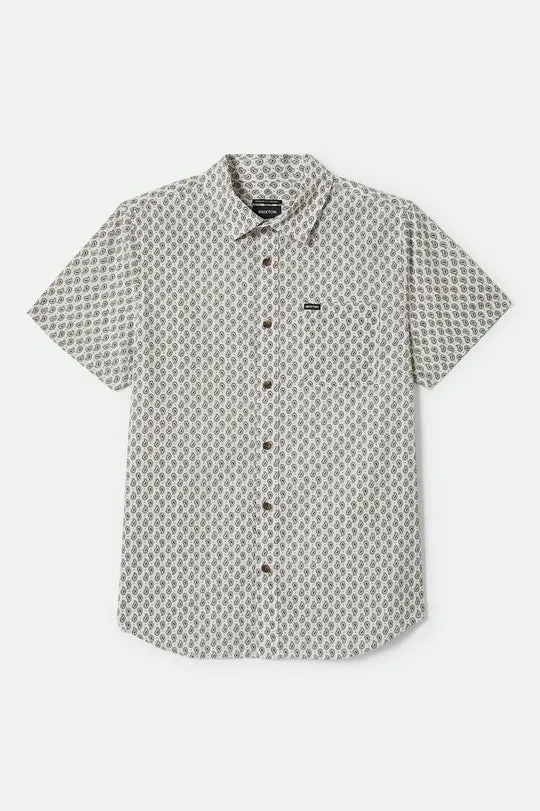 Brixton Charter Print S/S Shirt - OFF WHITE/PAISLEY sold by Sun Diego Boardshops