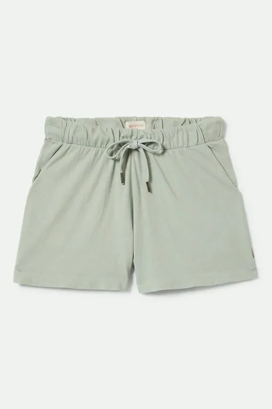 Brixton Carefree Organic Garment Dyed Lounge Short - SAGE sold by Sun Diego Boardshops