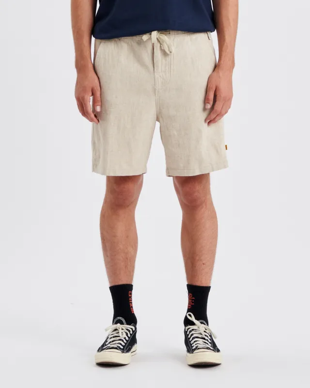 Critical Slide Cruiser Linen Short - Ecru sold by Sun Diego Boardshops
