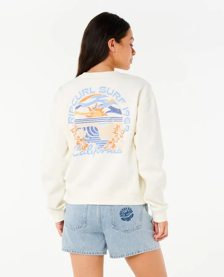 Rip Curl Dune Dancer Relaxed Crew - California Bone sold by Sun Diego Boardshops