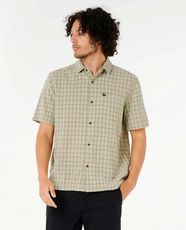 Rip Curl Classic Surf Check Short Sleeve Shirt - Mint sold by Sun Diego Boardshops