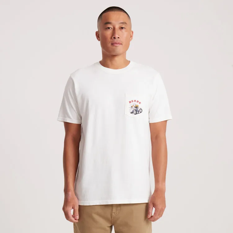 Roark Moto Pocket Premium Tee - Off White sold by Sun Diego Boardshops product image thumbnail 2