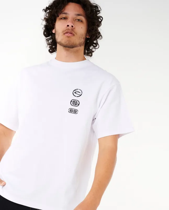 Rip Curl Archive Matrix Tee - White made by Sun Diego Boardshops