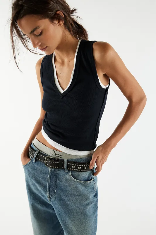 Free People We The Free Neria Tank - Black sold by Sun Diego Boardshops