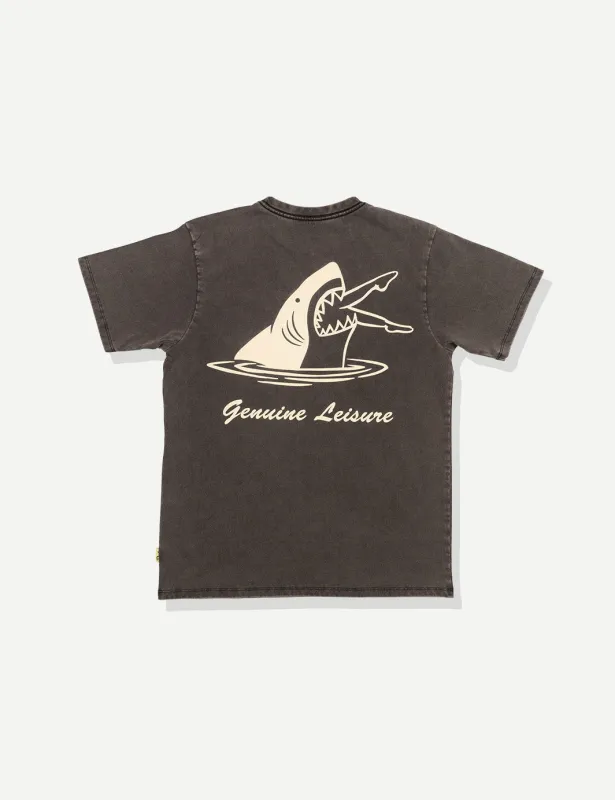 Duvin Shark Attack Leisure Tee - Black sold by Sun Diego Boardshops