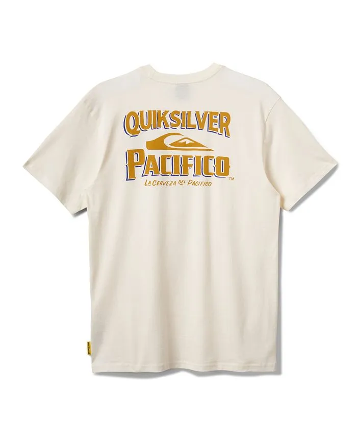 Quiksilver Pacifico Signage T-Shirt - Tofu sold by Sun Diego Boardshops