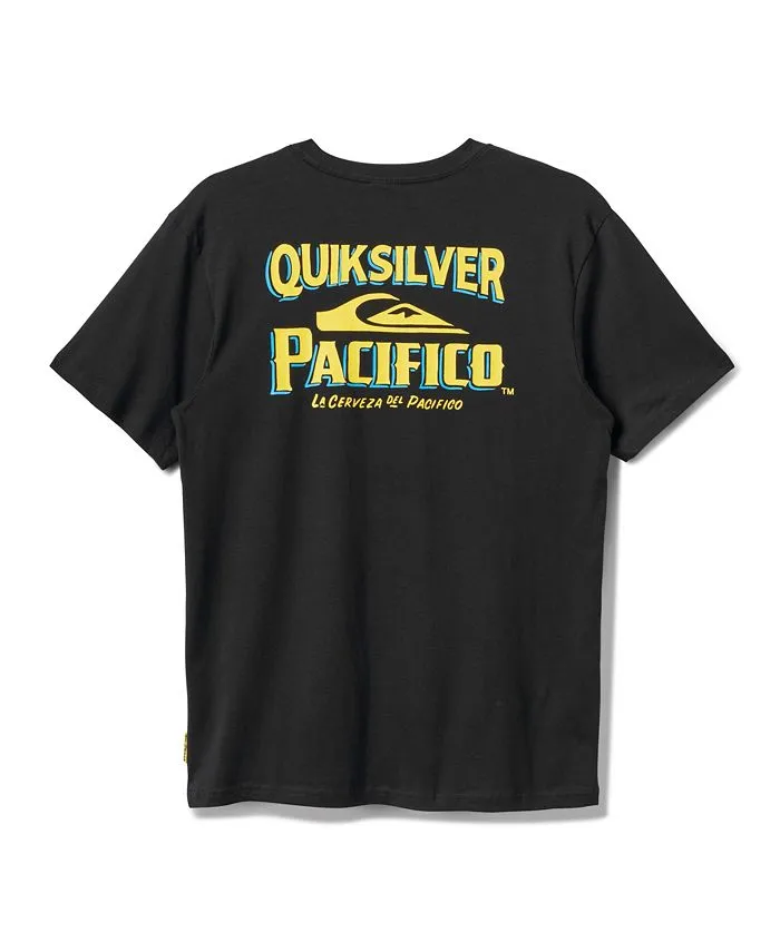 Quiksilver Pacifico Signage T-Shirt - Black sold by Sun Diego Boardshops