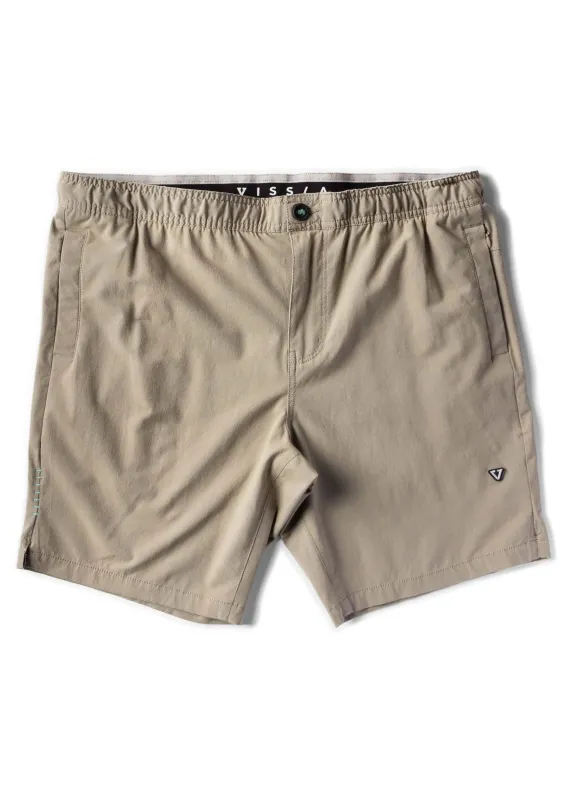 Vissla Alto 18" Hybrid Elastic Walkshort - Dark Khaki sold by Sun Diego Boardshops