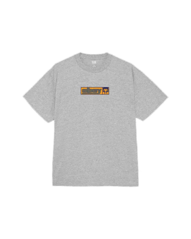 Obey 90S Icon Classic T-Shirt - Heather Grey made by Obey
