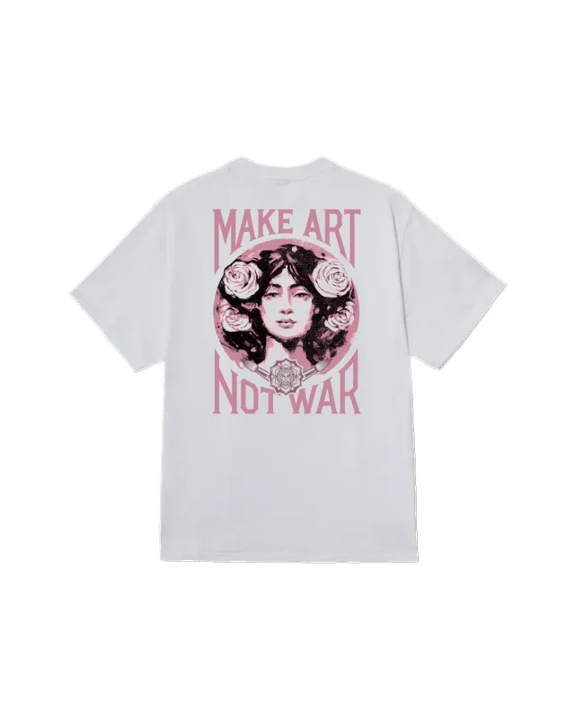 Obey Make Art Not War Classic T-Shirt - White sold by Sun Diego Boardshops