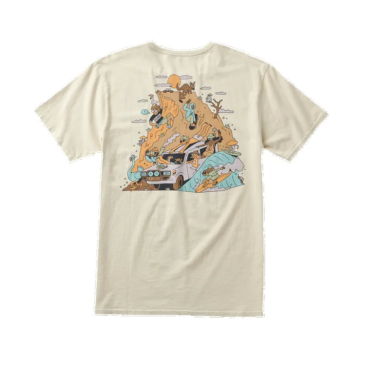 Roark Road Trip Club Premium Tee - Ivory sold by Sun Diego Boardshops