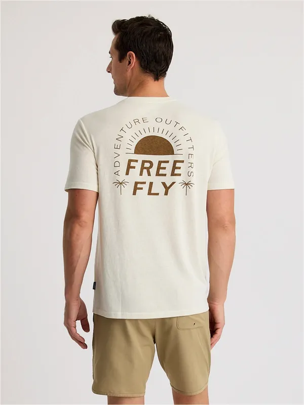 Free Fly Adventure Outifitters Tee - Heather Birch sold by Sun Diego Boardshops