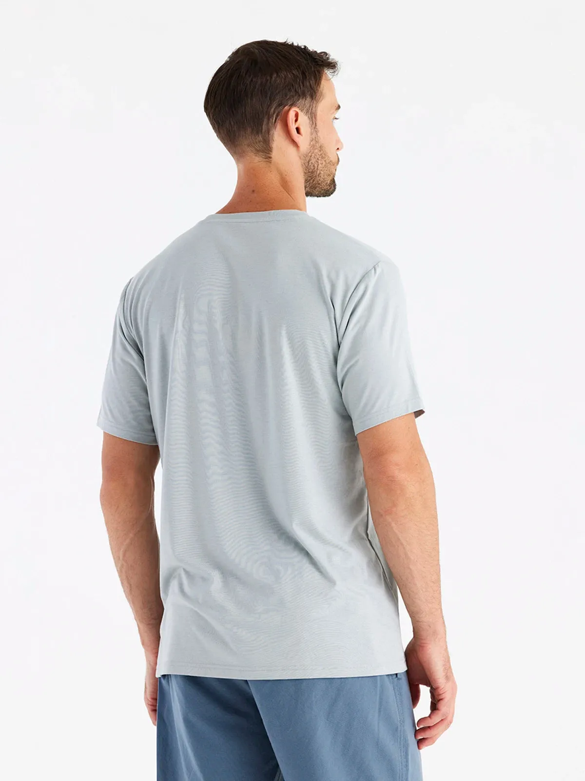 Free Fly Men'S Bamboo Flex Pocket Tee - Heather Aspen Grey sold by Sun Diego Boardshops product image thumbnail 2