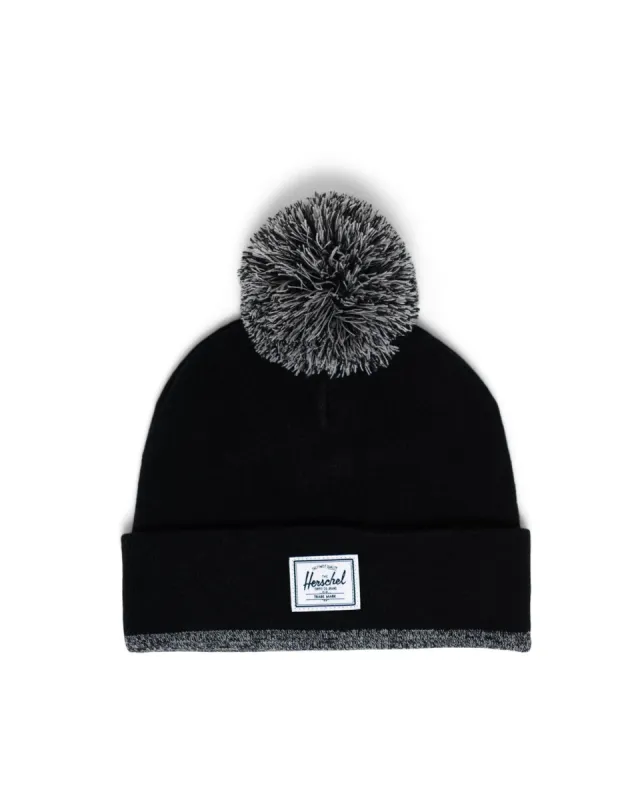 Herschel Supply Co. Elmer Beanie Pom - Black sold by Sun Diego Boardshops