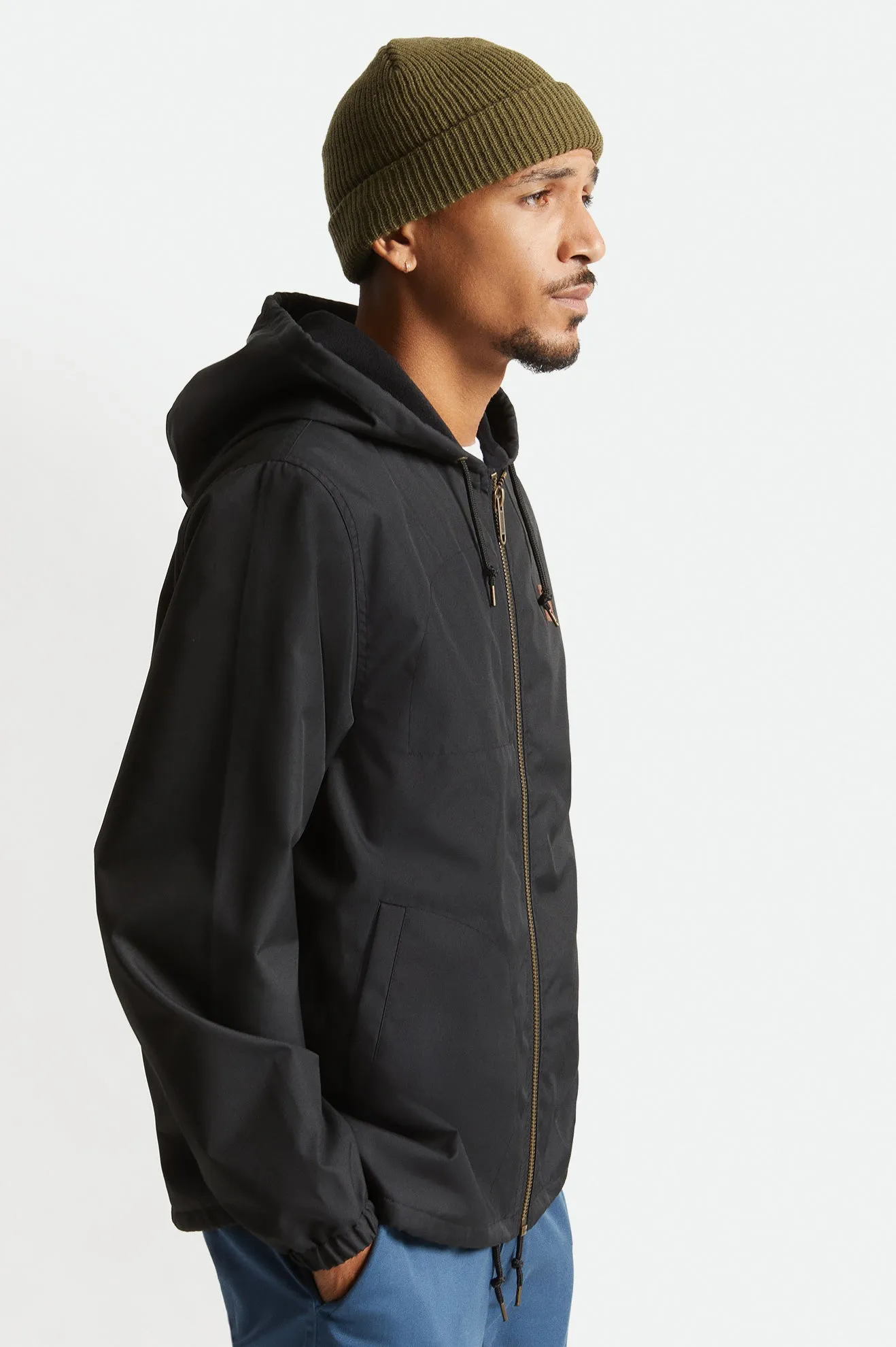Brixton Claxton Beta Zip Hood Jacket - Black sold by Sun Diego Boardshops product image thumbnail 3