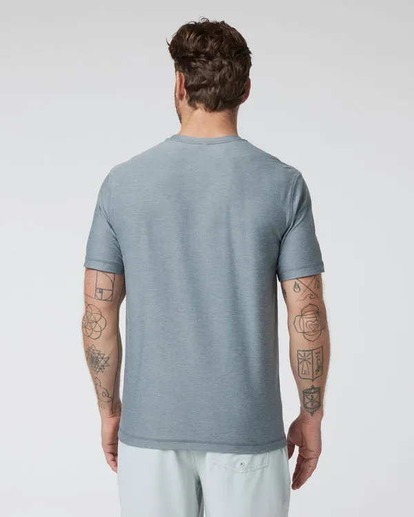 Vuori Strato Tech Tee - Dusty Blue Heather sold by Sun Diego Boardshops product image thumbnail 2