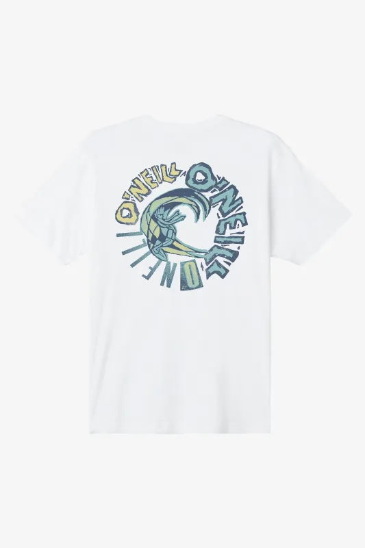 O'Neill Spike Standard Fit Tee - White sold by Sun Diego Boardshops