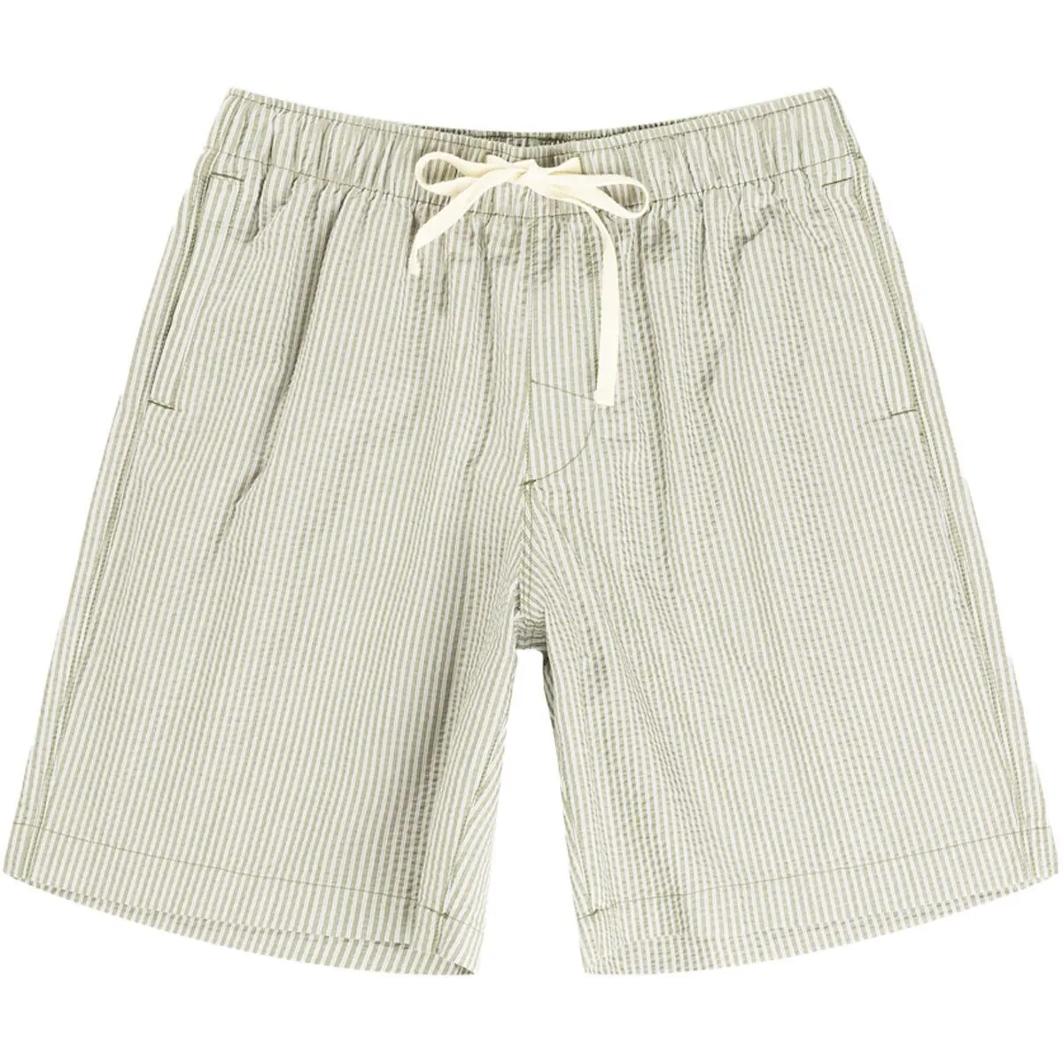 Rhythm Seersucker Stripe Jam Short - Olive sold by Sun Diego Boardshops