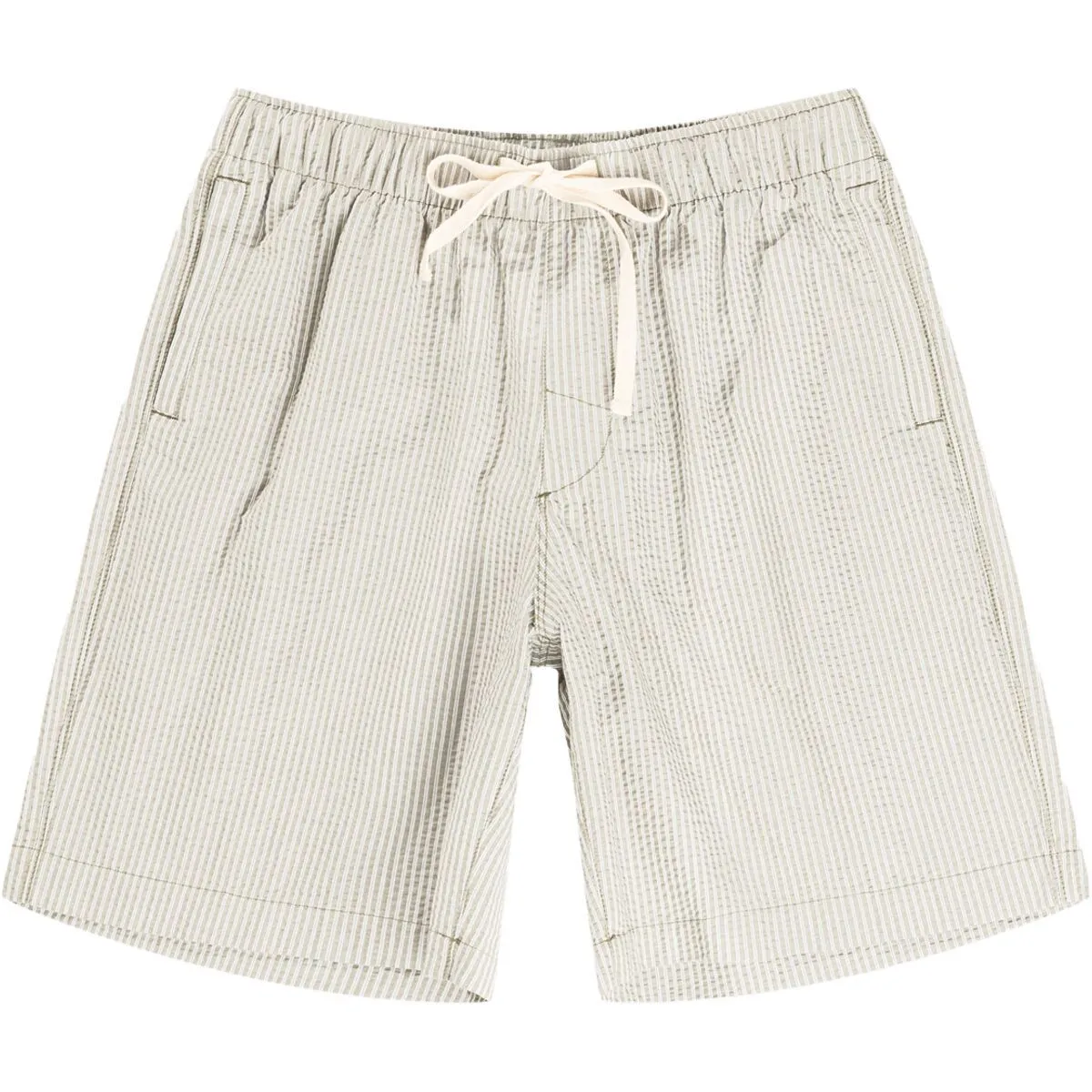 Rhythm Seersucker Stripe Jam Short - Cream sold by Sun Diego Boardshops