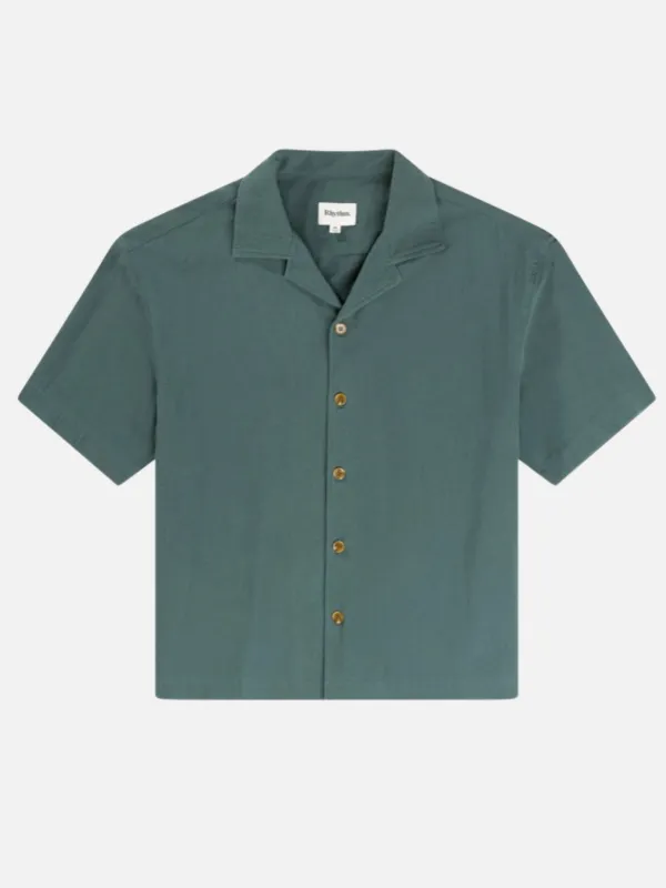 Rhythm Relaxed Texture Shirt - Teal sold by Sun Diego Boardshops