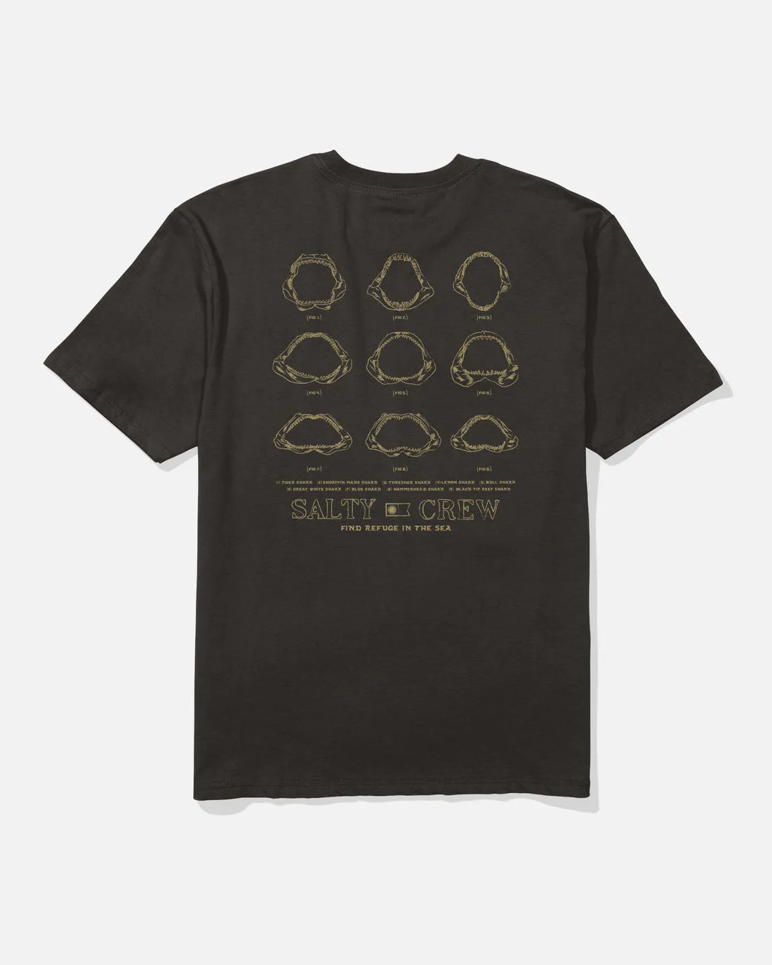 Salty Crew Jawbone Classic Tee - Black sold by Sun Diego Boardshops