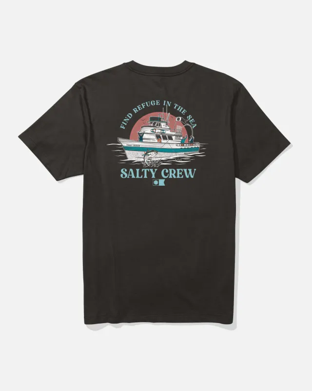 Salty Crew Day Charter Tee - Black sold by Sun Diego Boardshops
