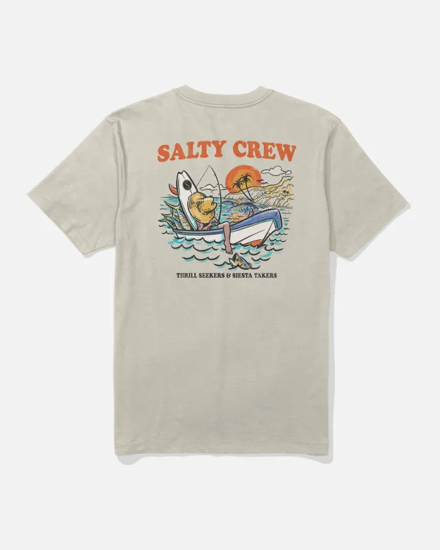 Salty Crew Down Time Tee - Bone sold by Sun Diego Boardshops