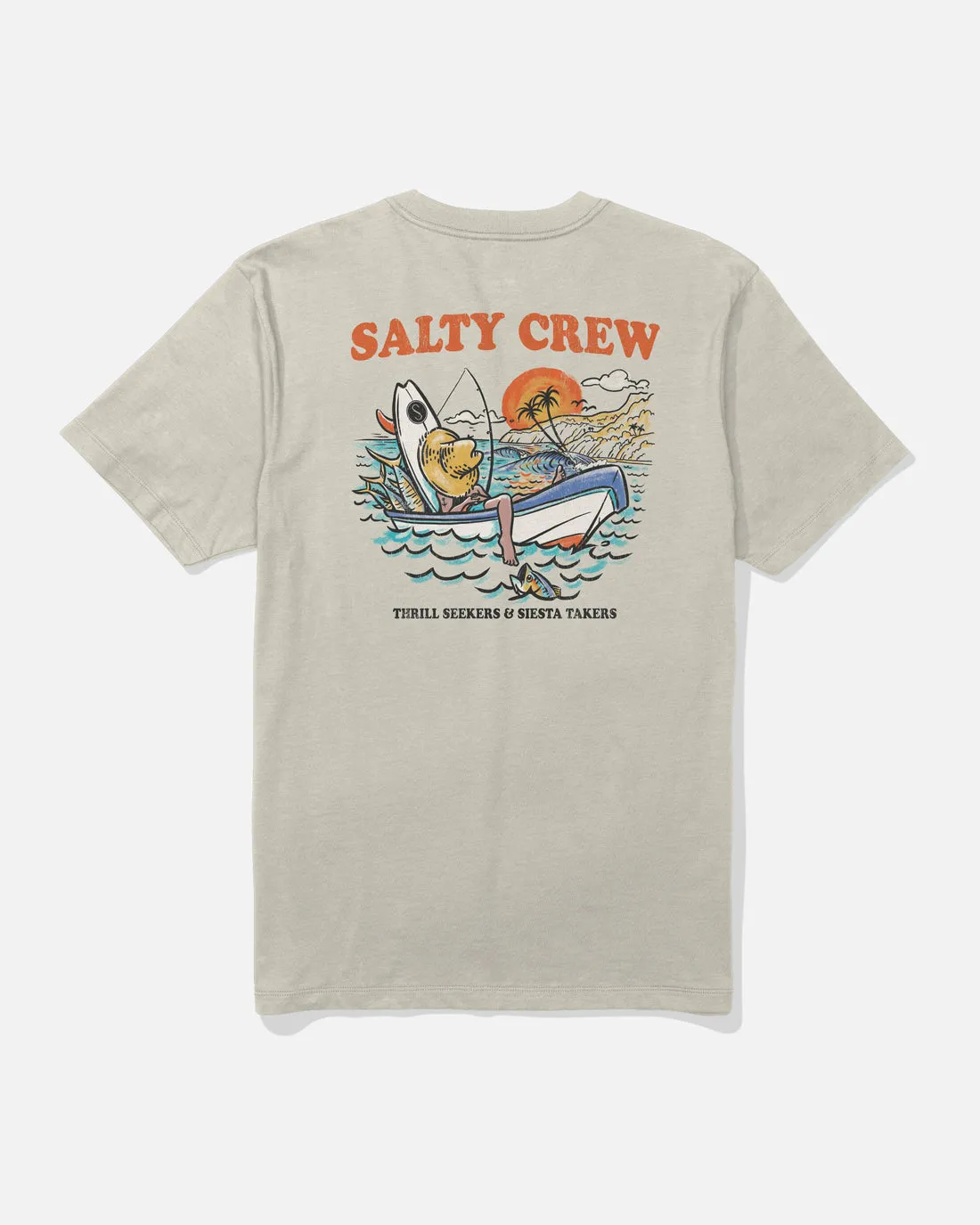 Salty Crew Down Time Tee - Bone sold by Sun Diego Boardshops